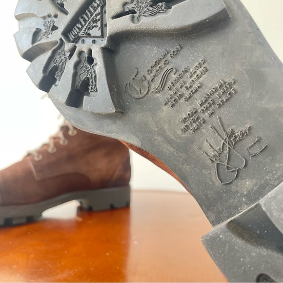 John Fluevog Gateway Jaffa Military Brown Waxed Suede Boot - Picture 6 of 9